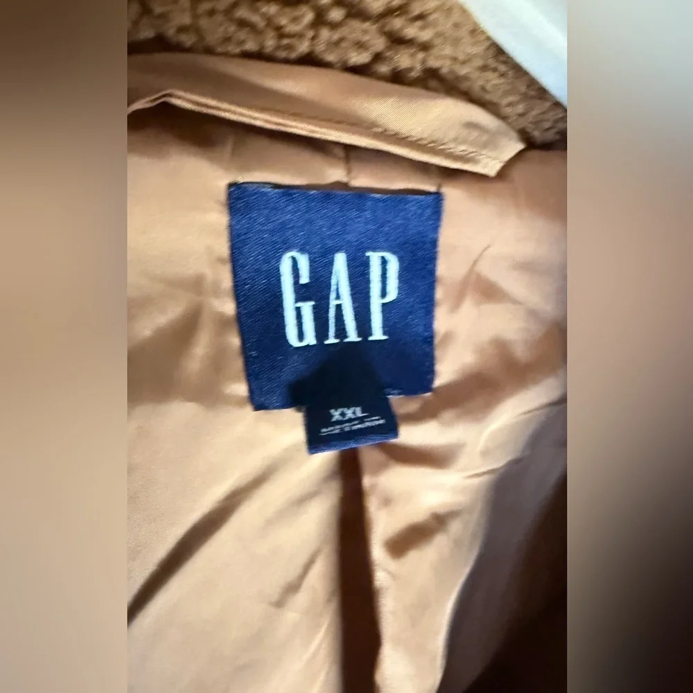 GAP Women's Brown Teddy Coat Jacket XXL